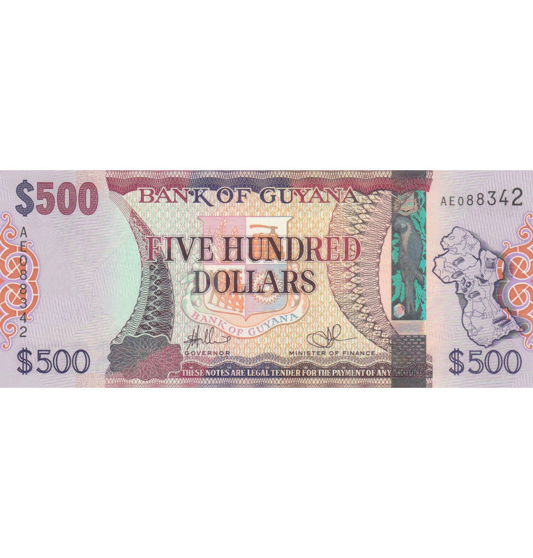 Guyana 500 Dólares 2011 ND Pick 37b